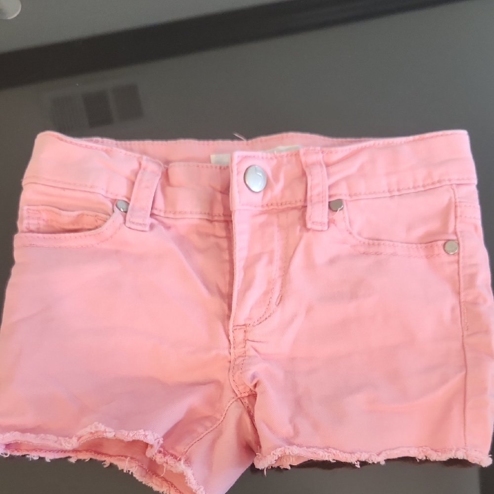 Pink Kids Denim Shorts